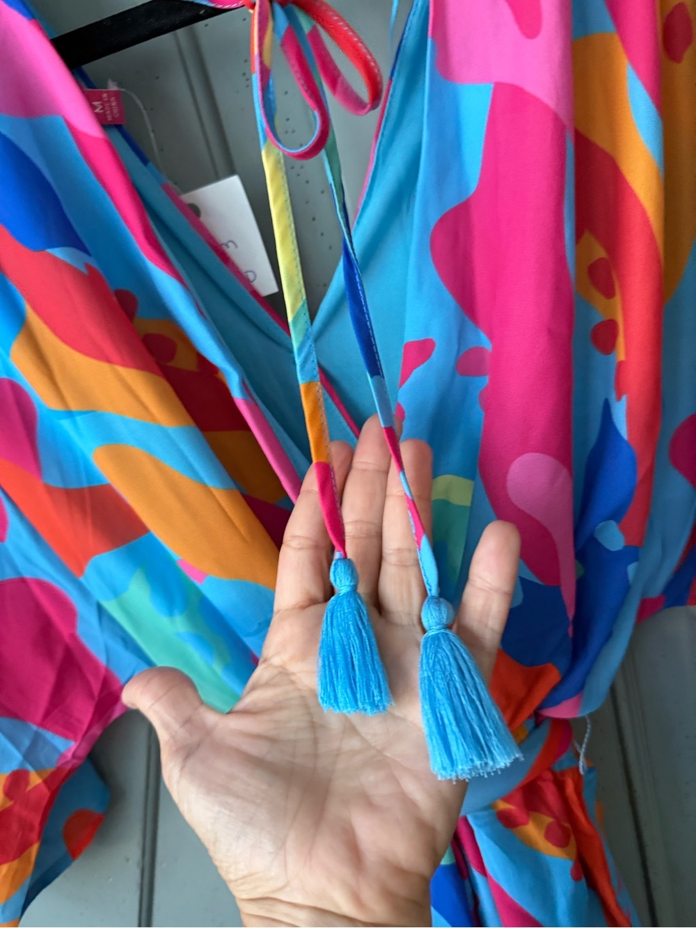 Flying Tomato Bright Blue, Pink & Orange Romper - Picture 6 of 6